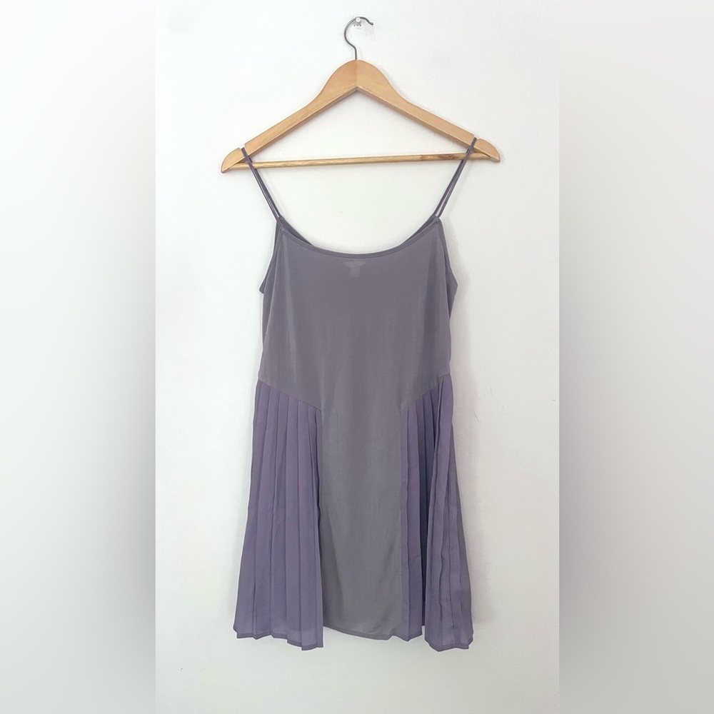 i love h81 Lilac lavender slip Dress pleated small